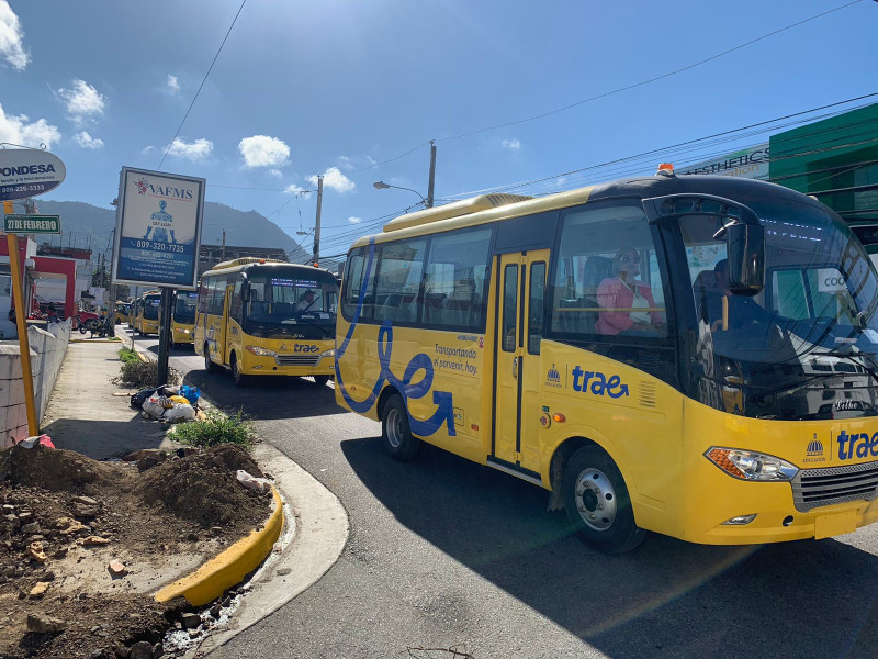 Puerto Plata recibe primera flotilla de autobuses del Sistema Nacional de Transporte Estudiantil