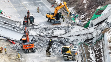Tragedia en Corea del Sur: Colapso de puente en construcción deja tres muertos y cinco heridos