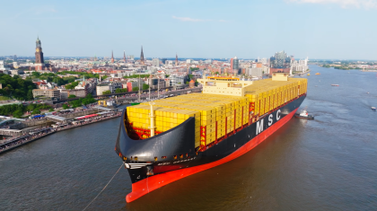 MSC bautiza su nuevo portacontenedores MSC Germany