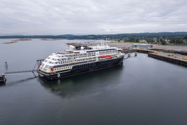 Puerto de Nanaimo recibe primer crucero en Columbia Británica fuera de Vancouver