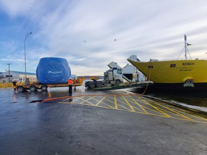 Tabsa realiza el mayor transporte de carga única en su historia a bordo del ferry Kénos