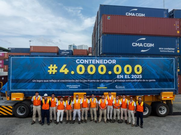 Grupo Puerto Cartagena contabiliza 4 millones de TEU movilizadas en un año el día de Navidad
