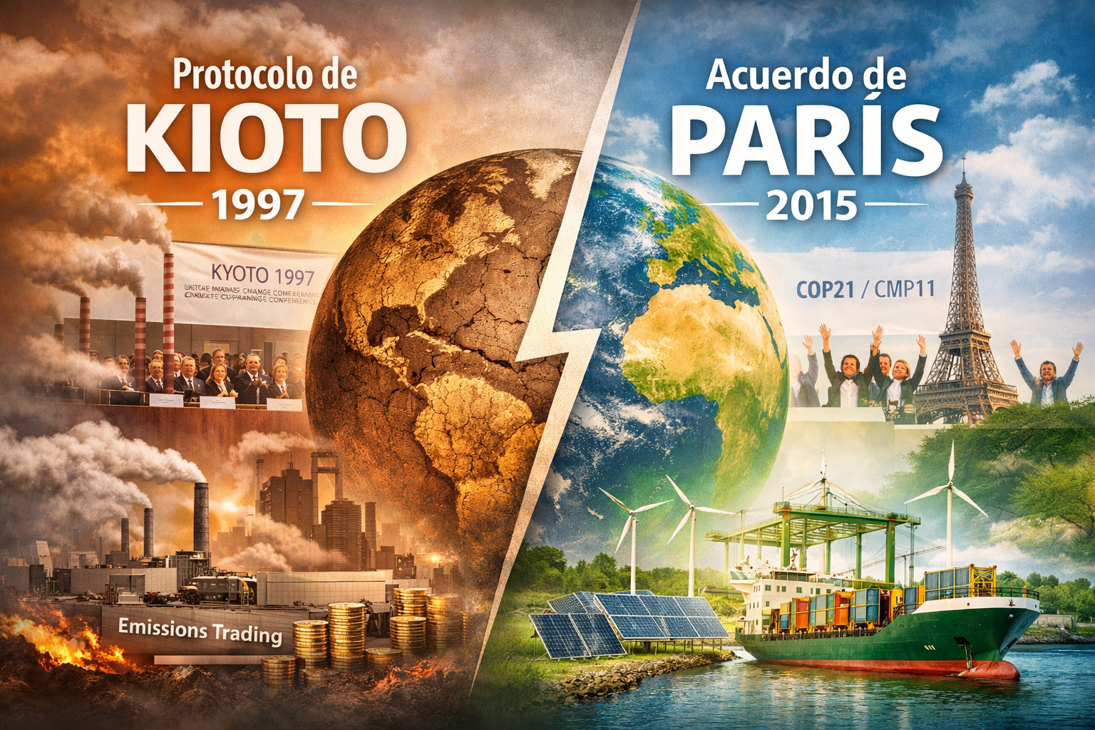 Del Protocolo de Kioto al Acuerdo de París: avances y desafíos climático
