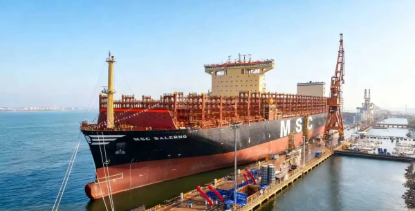 New Times Shipyard entrega un nuevo buque de 11.400 TEU a MSC