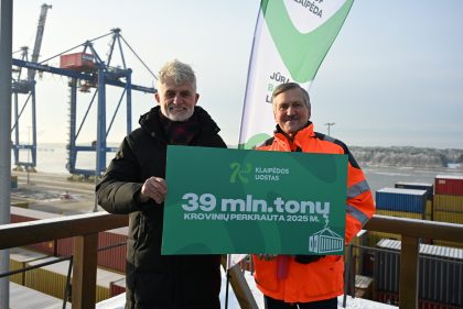 Puerto de Klaipėda maneja 39 millones de toneladas de carga en 2025