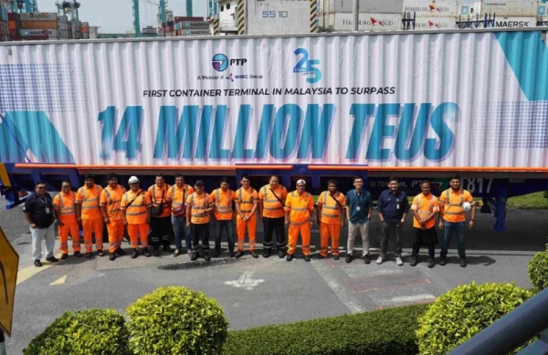 Malasia: Puerto de Tanjung Pelepas cierra el año 2025 superando los 14 millones de TEU