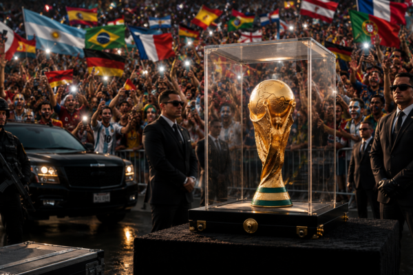 El trofeo de la FIFA: la carga más protegida del fútbol mundial