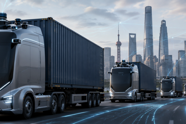 Camiones autónomos en China transforman el transporte de carga