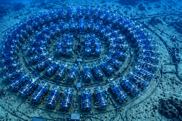 China instala un centro de datos submarino para impulsar la IA
