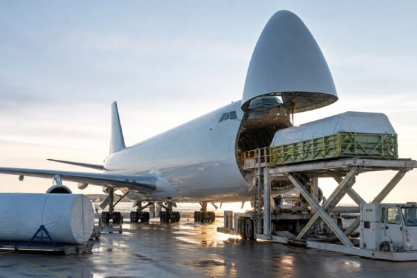 Un AN-124 cruza el Pacífico con carga aeroespacial crítica