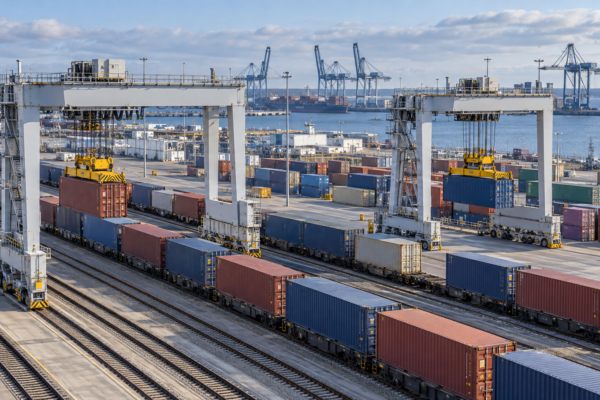 Baltic Hub eleva a 1,2 millones de TEU su capacidad ferroviaria con dos grúas eléctricas