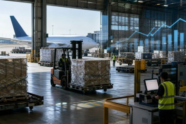 La carga aérea crece 3.9% en julio con señales mixtas para tarifas y capacidad