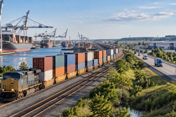 Charleston gana alcance interior con enlace ferroviario diario hacia Huntsville