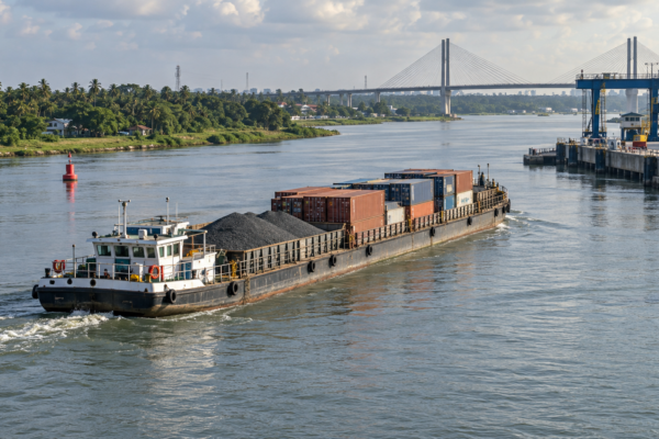 India supera antes de tiempo su meta de carga por vías navegables interiores