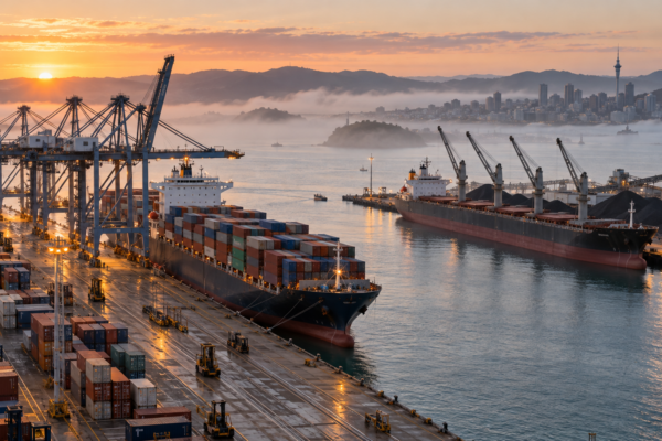 Port of Tauranga reduce su volumen trimestral y mantiene guía de ganancias