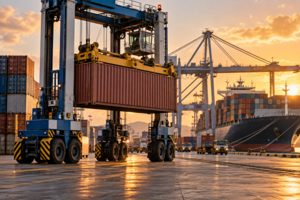 Tropical Shipping incorpora su primer straddle carrier híbrido en Riviera Beach